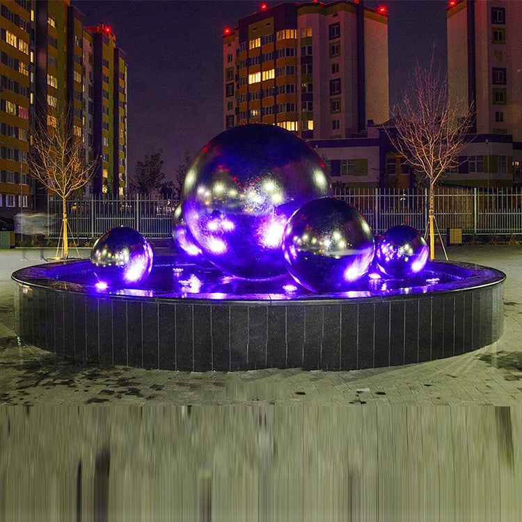 900mm Mirror polished stainless steel garden decorative ball