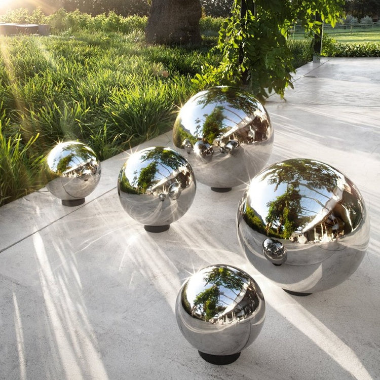 High Polished Customizable Sphere Large 2mm Stainless Steel Hollow Ball Sculpture For Garden