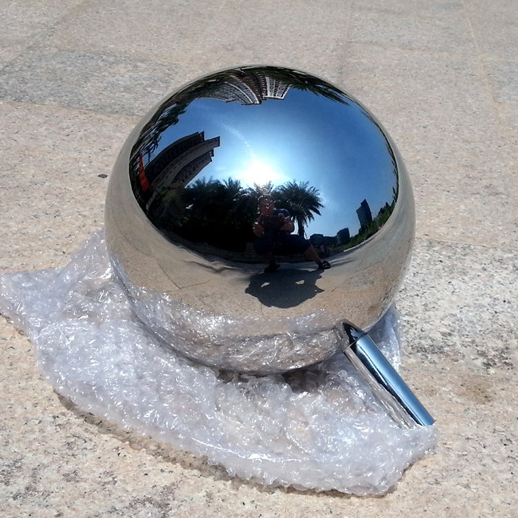 Custom 12mm 20cm 25cm VFX Ball Chrome And Grey Ball 18% Reflective Stainless Steel Hollow Balls