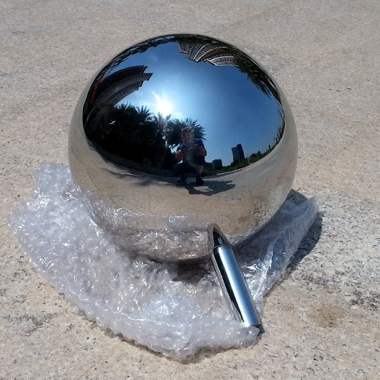 Custom 12mm 20cm 25cm VFX Ball Chrome And Grey Ball 18% Reflective Stainless Steel Hollow Balls