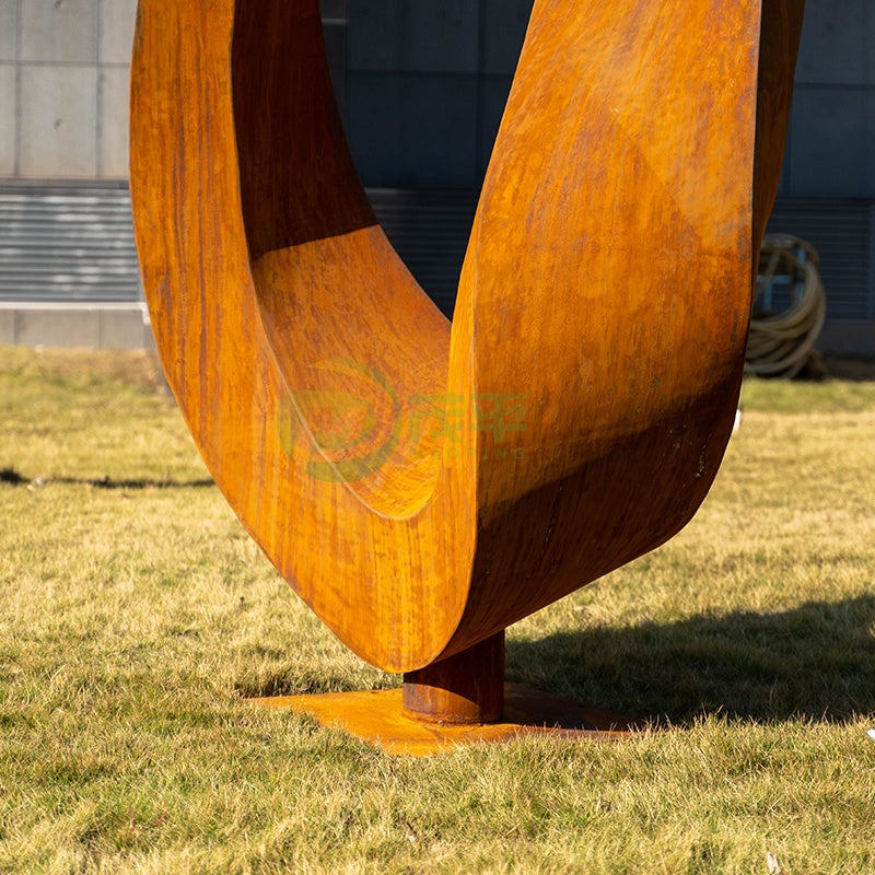 Custom Outdoor Garden Plaza Landscape Abstract Stainless Steel Metal Art Metal Sculpture Art Corten Steel Sculpture