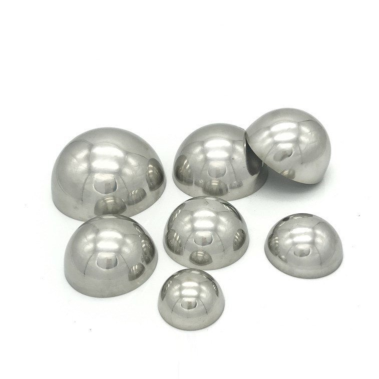 Factory Directly Supply Titanium Gold Polished Hollow Metal Hollow Garden Decorative Half Sphere Stainless Steel Hemisphere