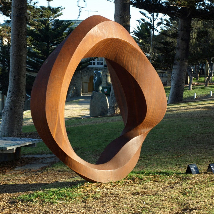 Customizable Popular Modern Garden Outdoor Decoration Abstract Art Metal Statue Corten Steel Sculpture