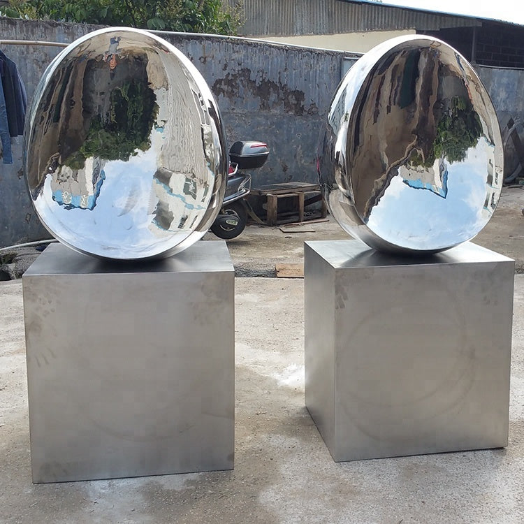 High Quality Customized Large Modern Outdoor Garden Decorative Metal Art Abstract Sphere Nut Stainless Steel Sculpture