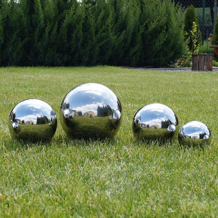 Custom Modern Large Garden Decoration Metal Hollow Ball Stainless Steel Sphere Sculptures For Outdoor