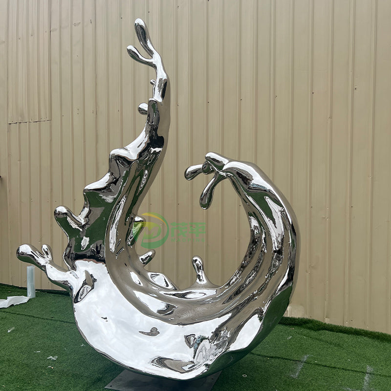 Landmark outdoor metal art decor circle sculpture Stainless Steel Metal Statue