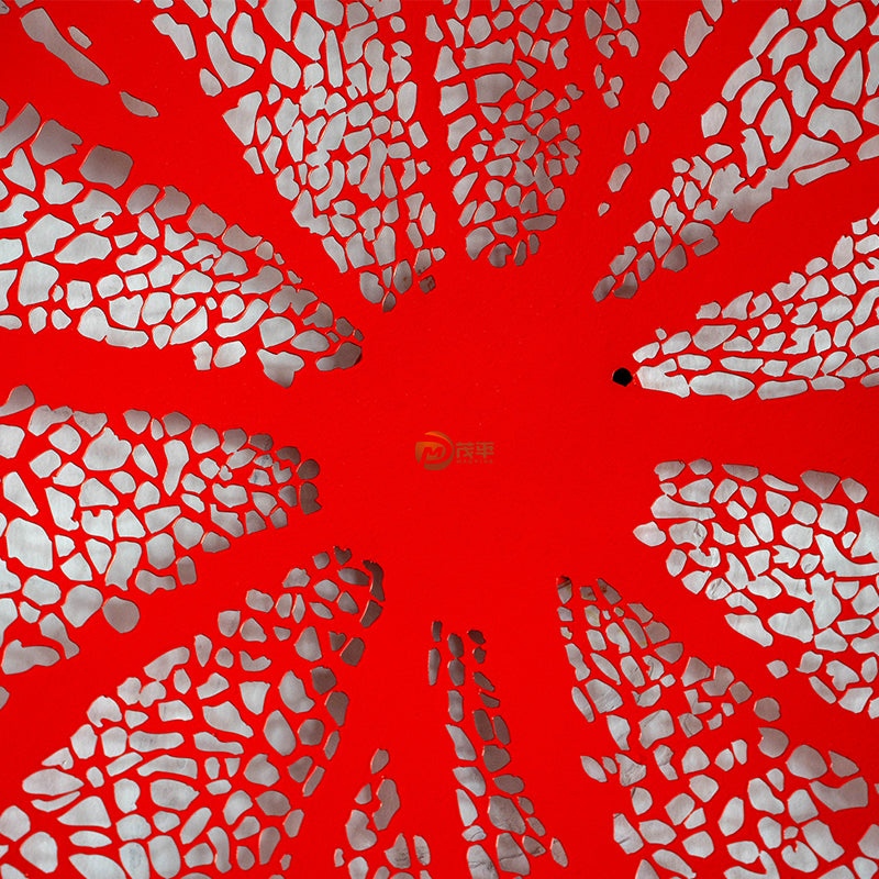 4 Colors 1000mm Diameter Coral Pendant Stainless Steel Sculpture