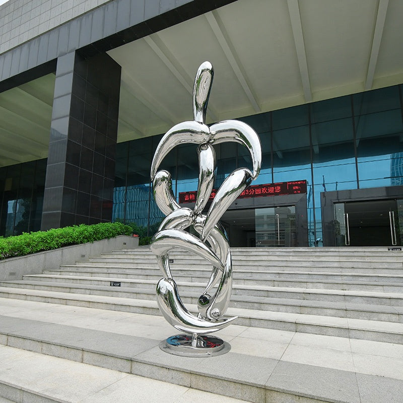 Custom Large Outdoor Abstract Metal Art Garden Decoration Stainless Steel Sculpture