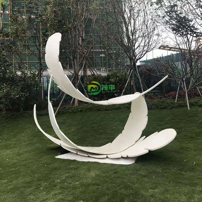 New design modern abstract stainless steel outdoor metal sculptures statue