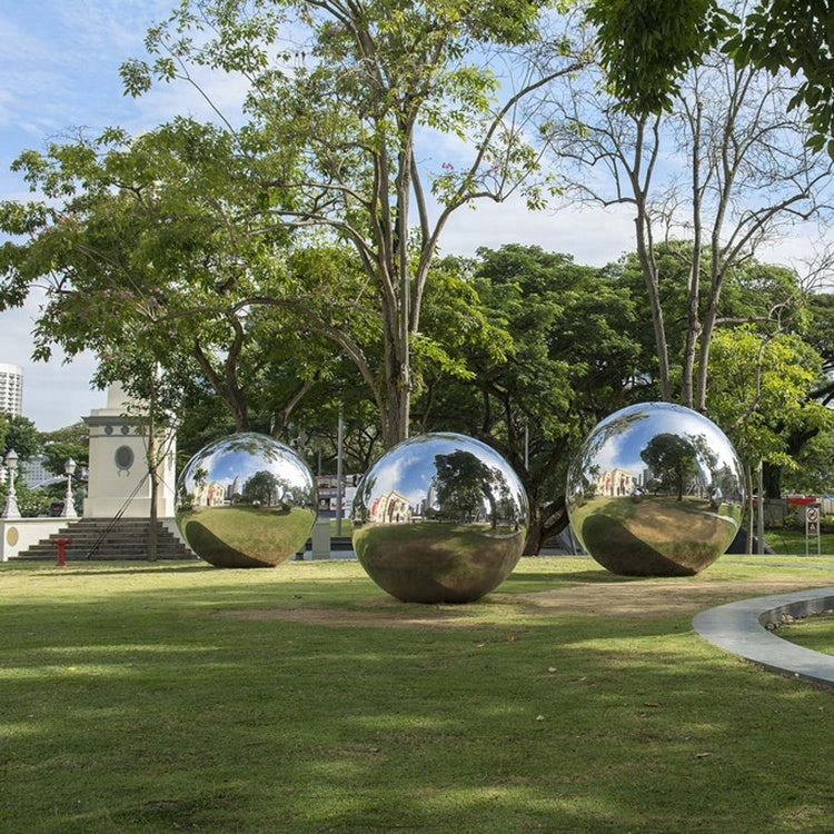Large Stainless Steel Polished Hollow Garden Decorative Ball Decorative Hemisphere 304 316 Stainless Steel Sphere