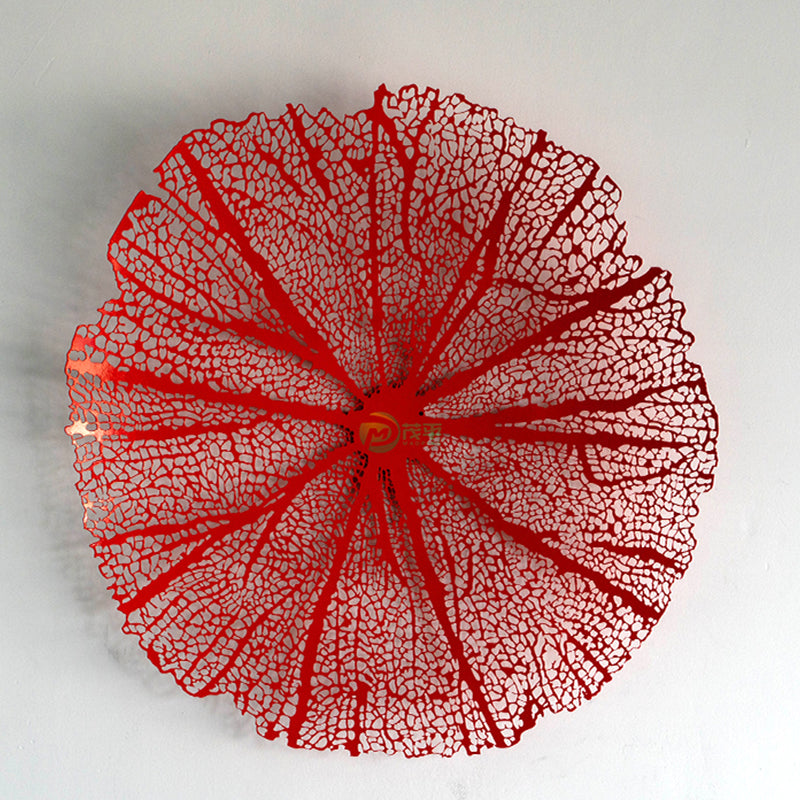 4 Colors 1000mm Diameter Coral Pendant Stainless Steel Sculpture