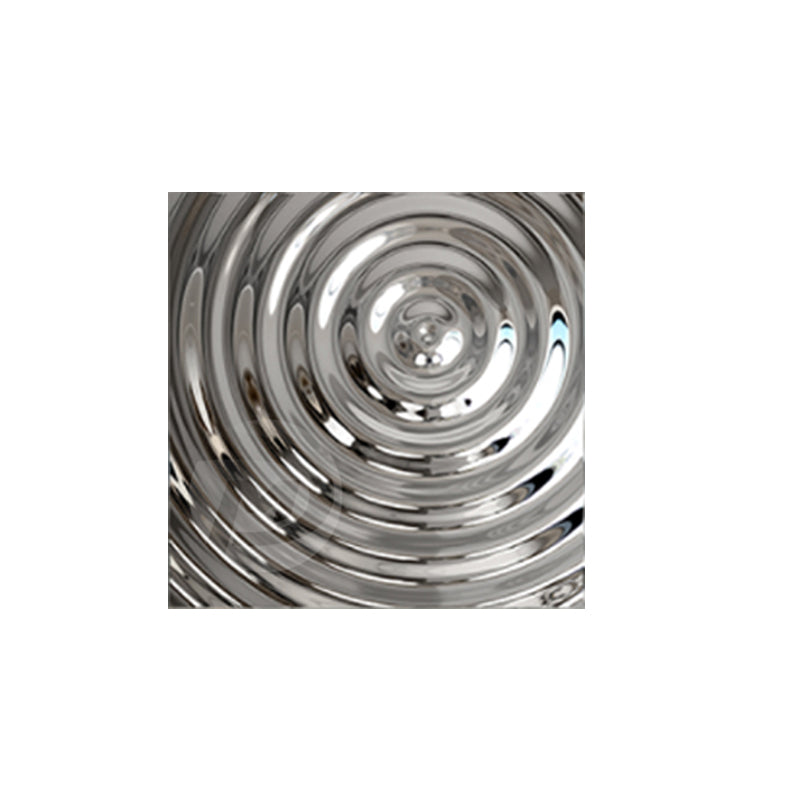 New Design Wall Decorative Square Water Ripple Metal Art Stainless Steel Sculpture Decor