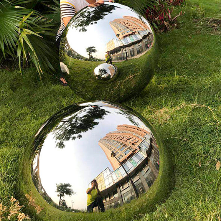 High Quality Polished Hollow Decorative Hemisphere 304 316 Stainless Steel Ball Half Sphere For Garden