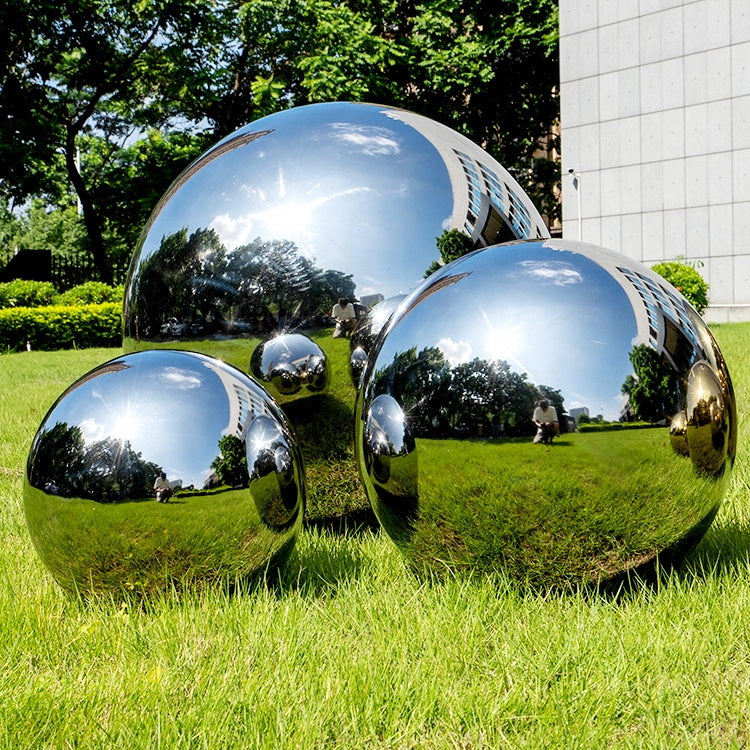 Maoping Custom Large Garden Decoration Metal Spheres Modern Outdoor Hollow Stainless Steel Balls Sculptures