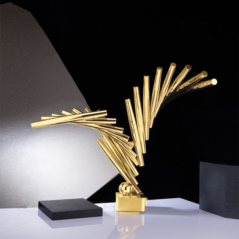 Creative Wings Desk Ornament Novelty Metal Home Decoration Craft Idea Gift