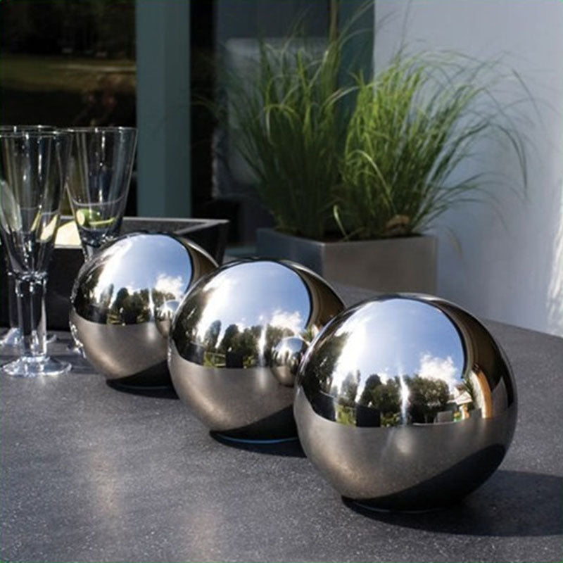 400mm-2200mm Large Metal Outdoor Decorations Hollow Sphere Garden Stainless Steel Ball Sculpture