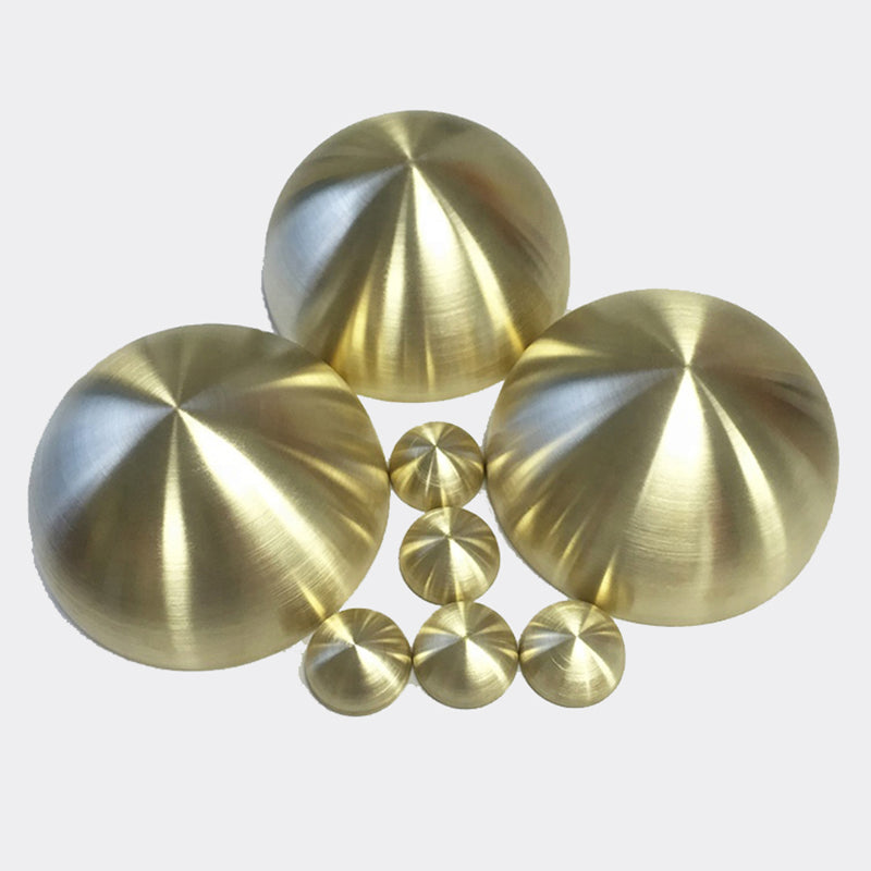 Custom Titanium Brass Mirror Polished Brushed Large Gold Metal Half Sphere Stainless Steel Hemisphere