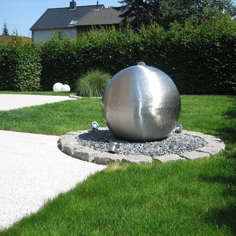 Maoping Factory Custom Aisi 316 Metal Ball Hollow Outdoor Water Feature Modern Stainless Steel Sphere